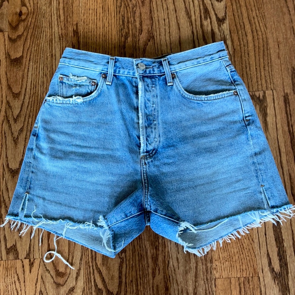 Agolde Dee super high waisted shorts